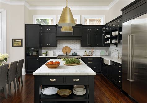 black stainless steel kitchen white cabinets|black stainless steel cabinet color schemes.